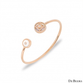 De Beers Rose Gold Mother of Pearl & Diamond Enchanted Lotus Bracelet B102175 De Beers Rose Gold Mother of Pearl & Diamond Enchanted Lotus Bracelet B102175